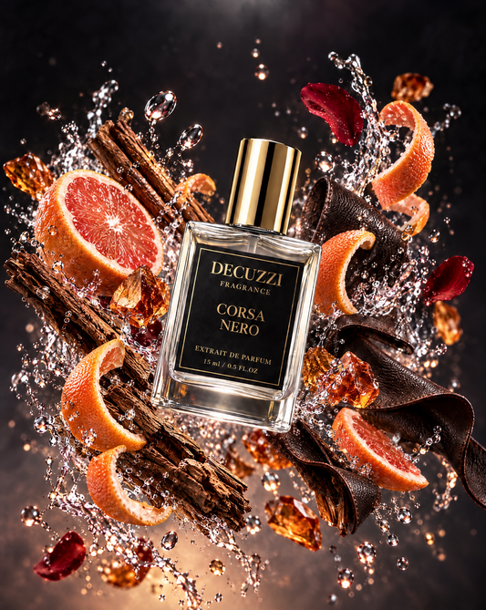 Corsa Nero Parfum - Luxury Evening Fragrance | Grapefruit, Cinnamon & Leather |