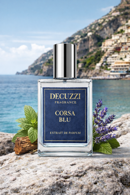 Corsa Blu Parfum - Premium Men's Fragrance | Bergamot & Sea Breeze |