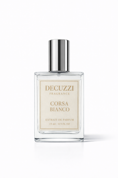 Corsa Bianco Parfum - Fragancia fresca de lujo | Vainilla y té blanco |