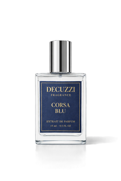 Decuzzi Fragrance Corsa Blu cologne perfume bottle 30 ml
