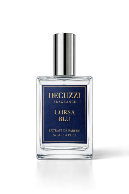 Decuzzi Corsa Blu cologne perfume bottle 30 ml
