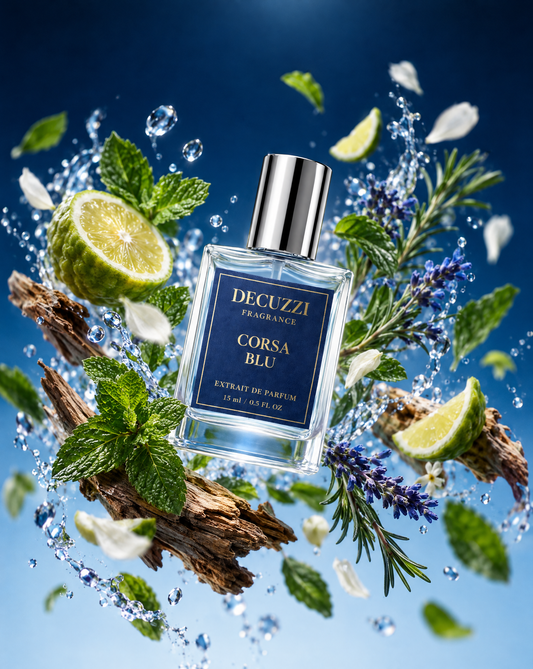 Corsa Blu Parfum - Premium Men's Fragrance | Bergamot & Sea Breeze |